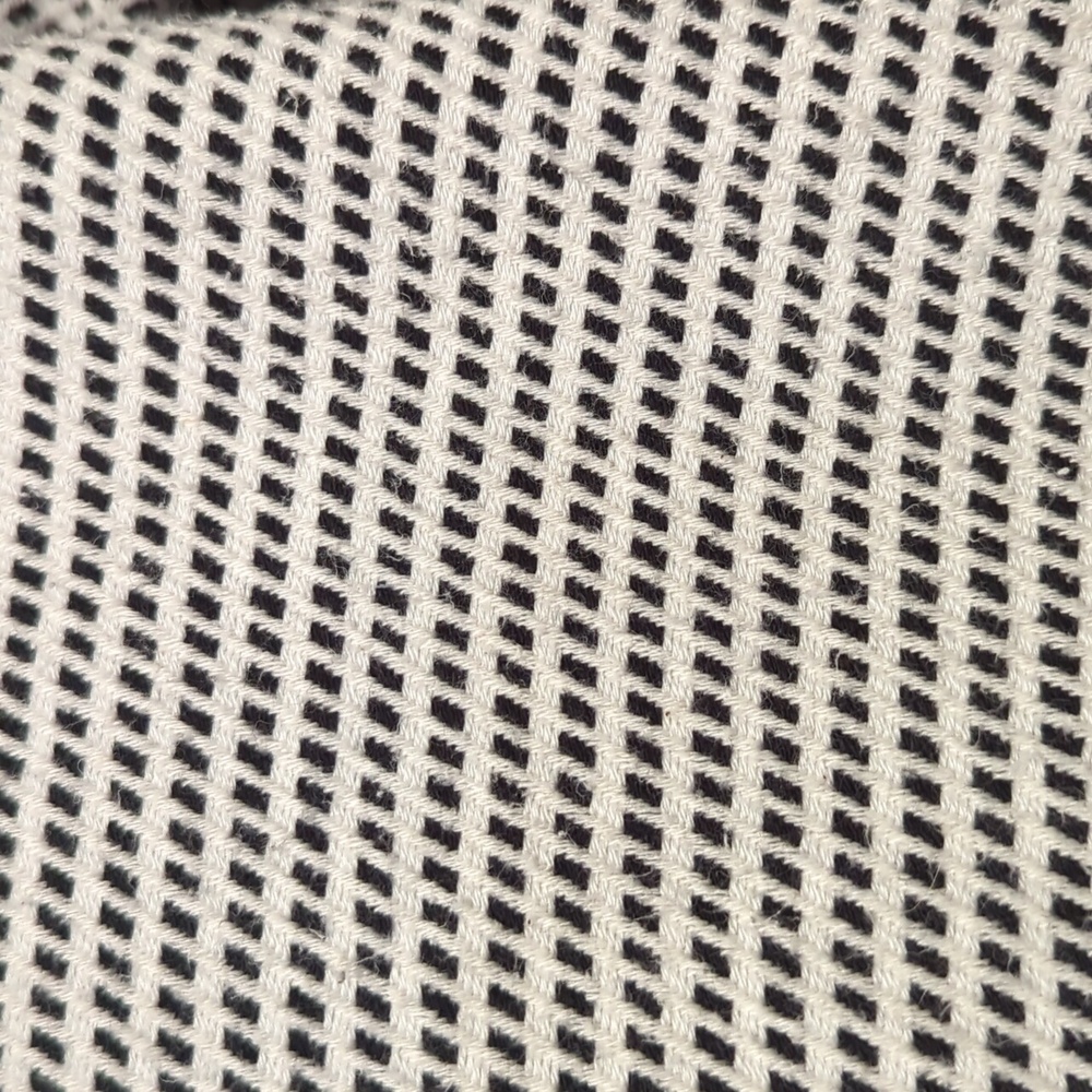 Olive&Linen Pixel Turkish Towel Robe Black/White 1 - Picture 6 of 7